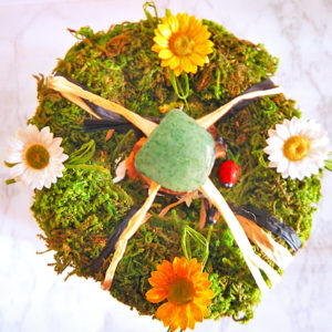 Beltane Baum "Runen" - Kranz von oben (Abb. ähnlich)