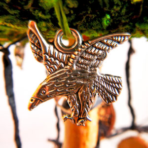 Beltane Baum "Runen" - Rabe Munin Motivanhänger (Abb. ähnlich)