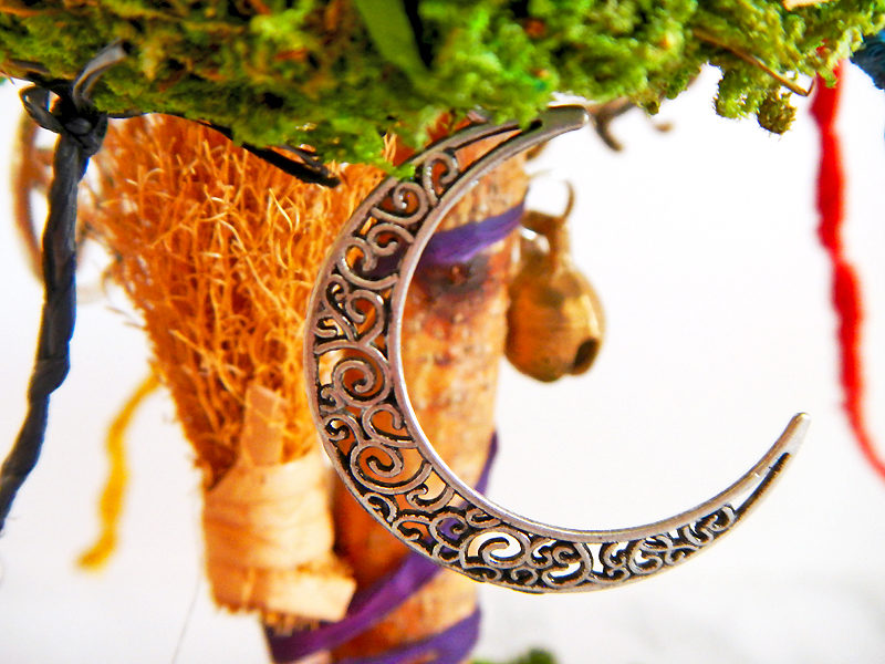 Beltane Baum "Wicca" - Halbmond Motivanhänger (Abb. ähnlich)