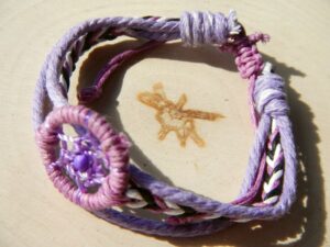 Traumfänger Armband "Lila"